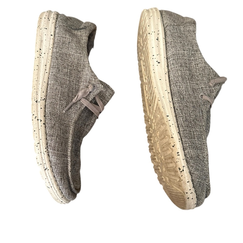 HEYDUDE Wendy Linen Shoes  Iron, Gray Size 10 - Picture 6 of 10